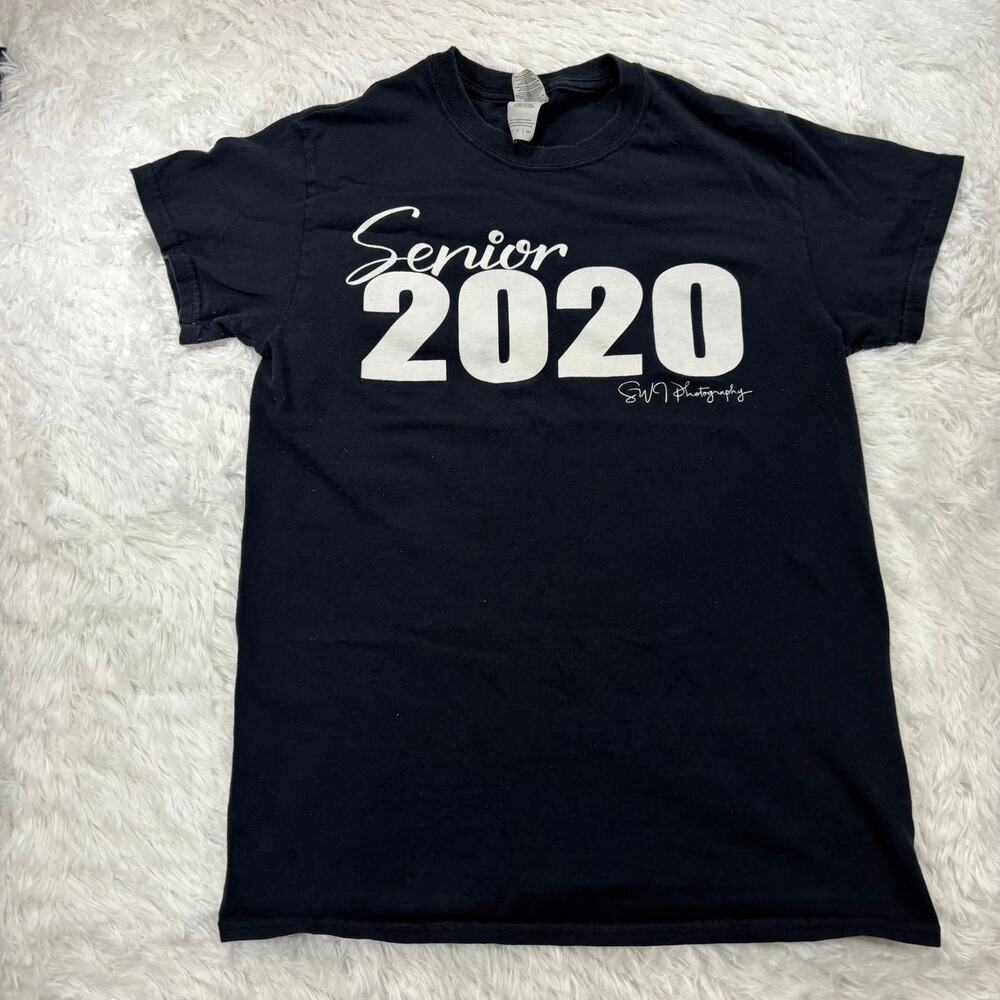Senior 2020 Class Graphic T Shirt Size S Black Graduation Memory Tee